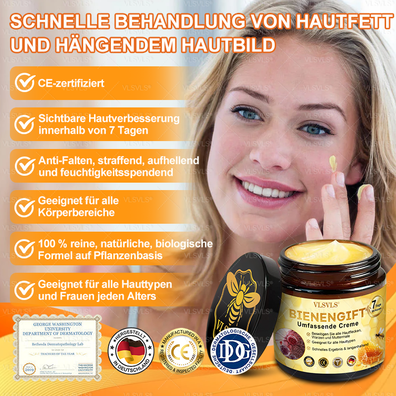 🤎Hergestellt und versendet aus Deutschland  👑VLSVLS® Bienengift Hautregenerationscreme 🔥 LETZTER TAG 80 % RABATT