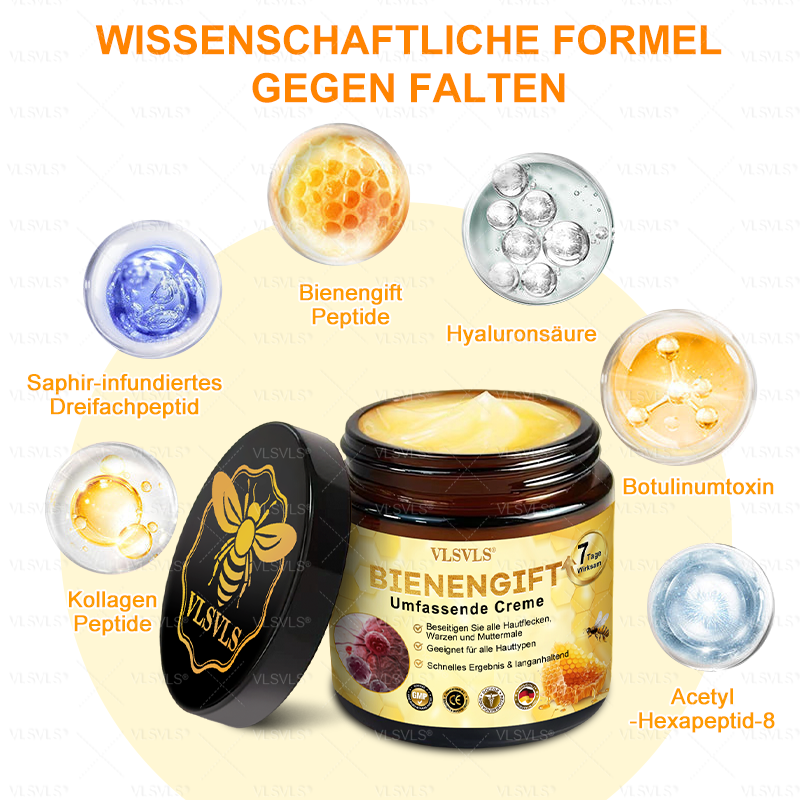 🤎Hergestellt und versendet aus Deutschland  👑VLSVLS® Bienengift Hautregenerationscreme 🔥 LETZTER TAG 80 % RABATT